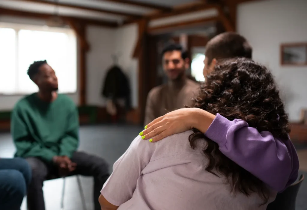 people meeting support group